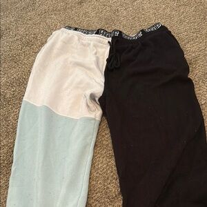 NOBO Black and Cream Colorblock Pants